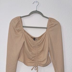 Divided by H&M Ribbed drawstring top